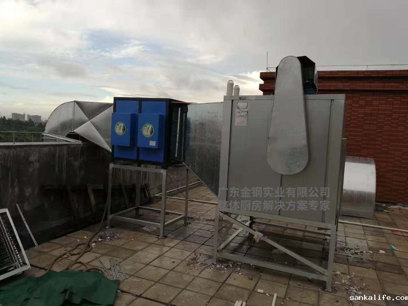 抽风柜连净化器