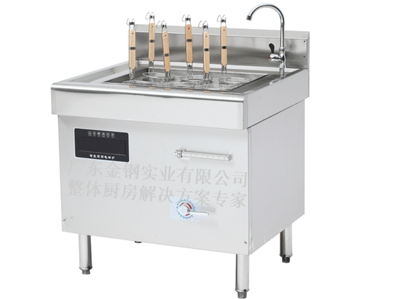 电磁手动式六头煮面炉