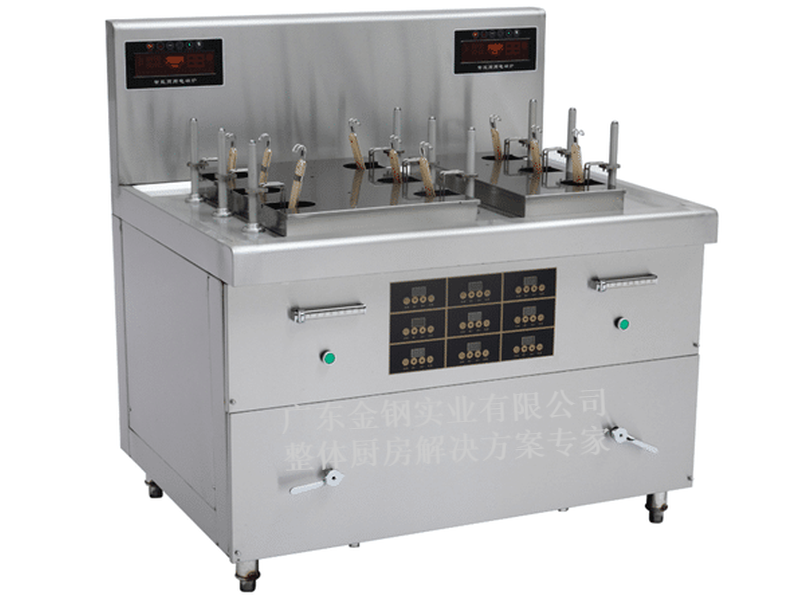电磁自动式九头煮面炉